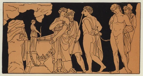 Orestes y Pílades llevados ante Ifigenia